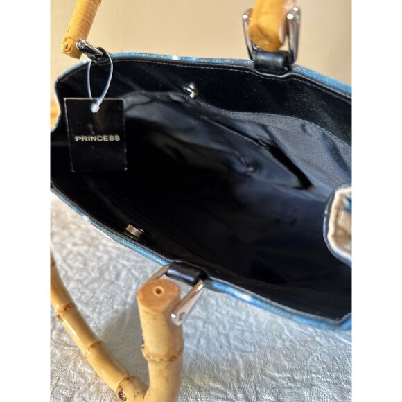 Marilyn Monroe Canvas Tote Bag With Bamboo Handles & Beaded Details - Picture 11 of 16